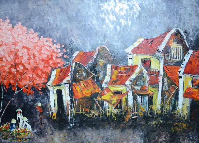 Tranh Sơn Dầu Phố